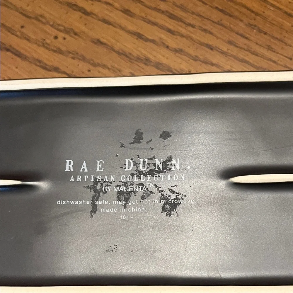 Rae Dunn Farm to Table Black Ceramic‎ Egg Tray